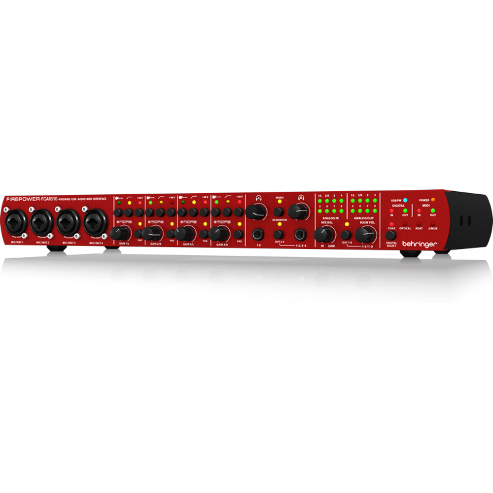 Behringer FCA1616 Audiophile 16 In/16 Out, 24Bit/96 kHz FireWire/USB