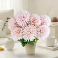 thumbnail image 5 of Artificial Silk Chrysanthemum Flowers | 7-Head Realistic Fake Flowers for Wedding Decor, Banquet Table Centerpieces, Hall Scene & Party Decoration, 5 of 6