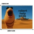 thumbnail image 4 of 2026 Robert the Bug Marcus the Worm Robert The Worm Funny VR Chat Meme Holiday Planner Hanging Wall Calendar for Home Office Gift, 4 of 9