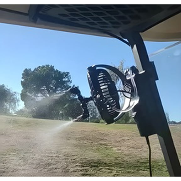 MisterHub-2000 Single Model Golf Cart for Portable Golf Cart Misting System with USB Power Pump .