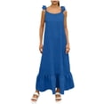 thumbnail image 3 of Horkkom Summer Dresses for Women Cami Lounge Backless Maxi Dresses Beach Sleeveless Dresses L, 3 of 8