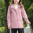 thumbnail image 2 of UYYX Toddler Jackets For Girls Toddler Girl Jacket 3T Boys Girls Hooded Jackets Cotton Blend Rain Jackets 5-6 Years, 2 of 6
