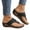 Black, variant on WIZUTIZ Shower Shoes Women Casual Retro Summer Shoes for Women Slip on Sandals Platform Heels Slip on Sandals BOHO Knitted Beach Slides Indoor Non-Slip Slide Sandals Birthday Gifts