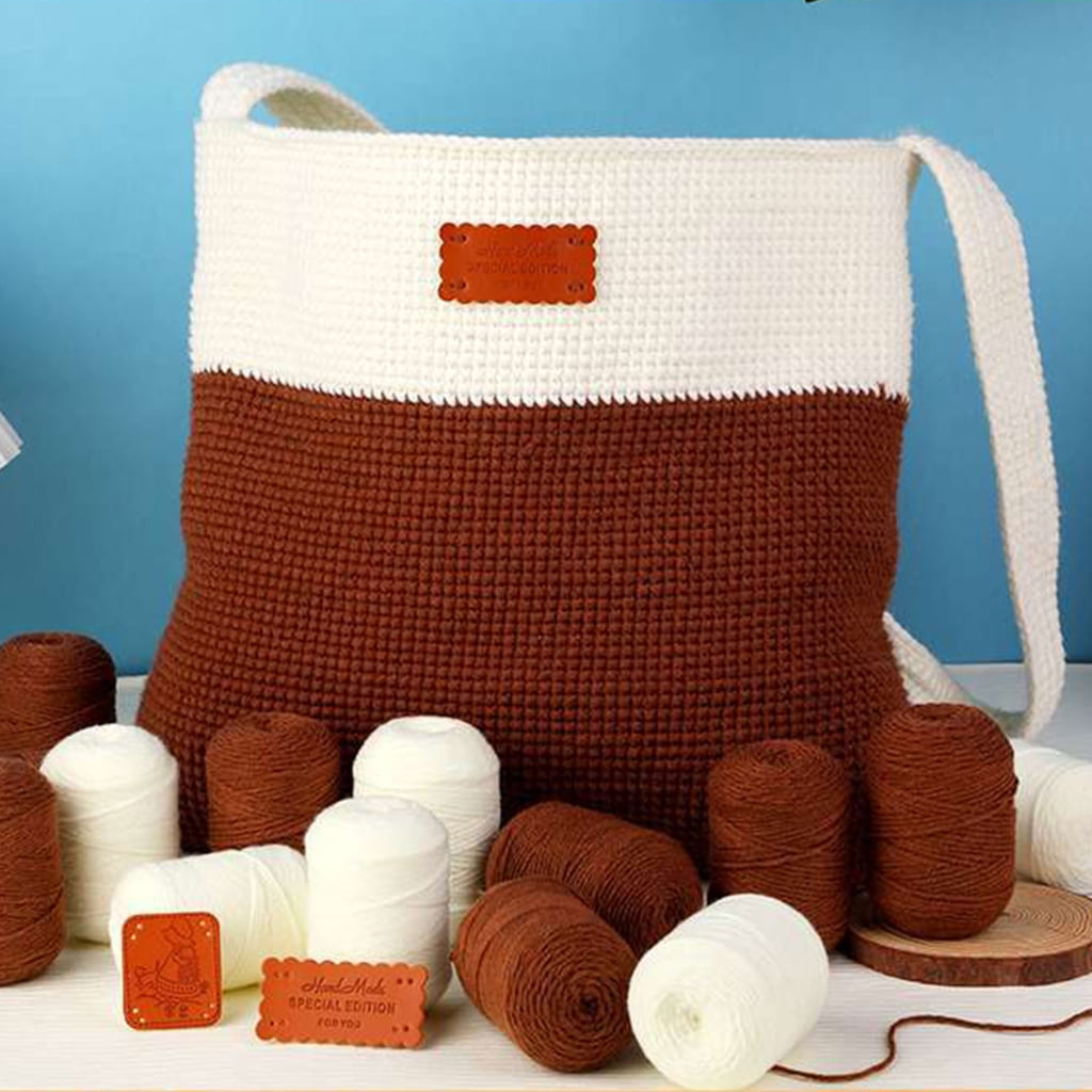 lanema Beginners Crochet Kits DIY Crochet Shoulder Bag Kits Including Crochet Hook