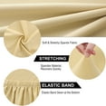 thumbnail image 4 of Dining Chair Cover Stretch Stool Slipcover Chair Seat Cover (M,Champagne Color), 4 of 9