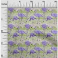 thumbnail image 2 of oneOone Cotton Flex Light Green Fabric Tropical Flamingo With Abstract Background Diy Clothing Quilting Fabric Print Fabric By Yard 40 Inch Wide, 2 of 4