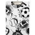 thumbnail image 2 of FMSHPON Football Sports Clipboard Hardboard Wood Nursing Clip Board and Pull for Standard A4 Letter 13x9 inches, 2 of 7