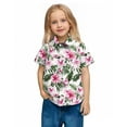 thumbnail image 6 of Stamzod Boys Short Sleeve Button Down Shirt Summer Tropical Printed Casual Beach Shirt Cute Hawaiian Shirts for Boys with Pocket White H 6 Years, 6 of 7