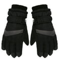 thumbnail image 4 of COMVALUE Women Ski Gloves Winter Waterproof Touchscreen Hand Warming Sports Gloves (Black, 6-11Years), 4 of 7