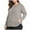 Khaki, variant on Sevevn Cardigan Sweaters for Women Women Women's Plus Size Long Sleeved Solid Color Bottom Pocket Button Cardigan Casual Short Sleeve Blouse Gift for Girls Black L