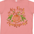 thumbnail image 4 of Inktastic My 1st Thanksgiving Pumpkin Vegetables in Orange and Green Boys or Girls Toddler T-Shirt, 4 of 5