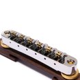 thumbnail image 3 of Pungan Bridge tailpiece Rosewood Guitar Bridge w/ Roller Saddles for Jazz Archtop,5.43"X0.59"X1.42", 3 of 3