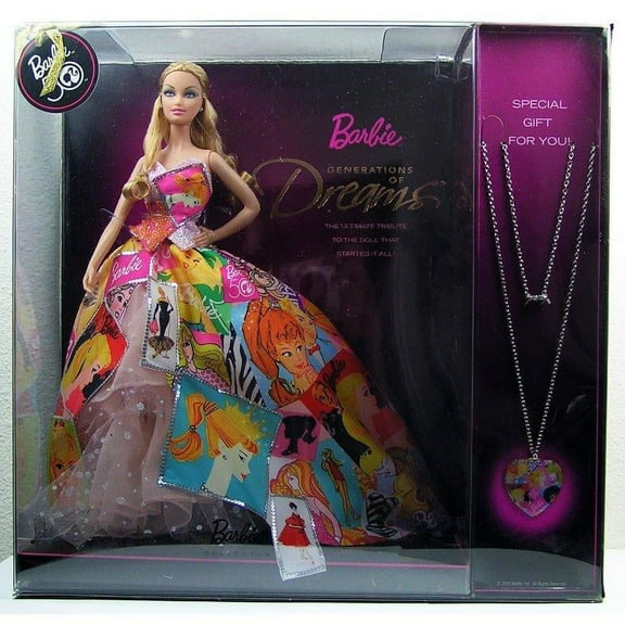 Barbie 50th Anniversary Generation of Dreams Doll with Bonus Necklace