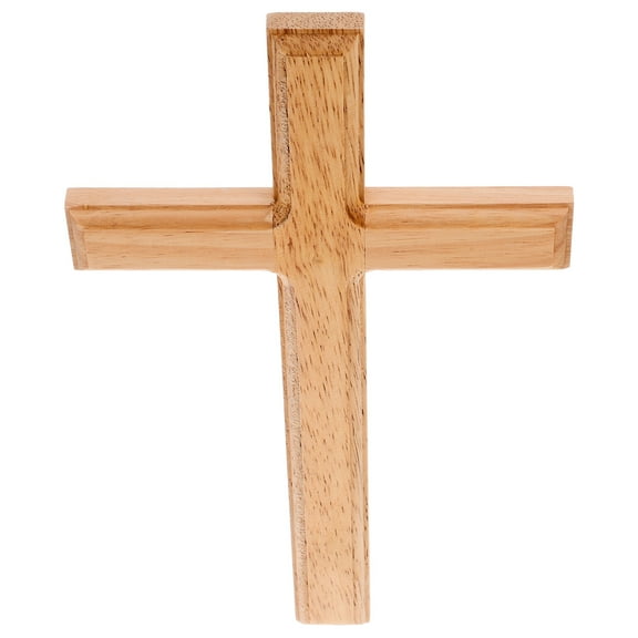 STRANDCHIC 1Pcs Wooden Wall Crosses And Crucifixes For Home Decor 11.79X6.88X0.59in Rustic Wood Entryway Wall Decor