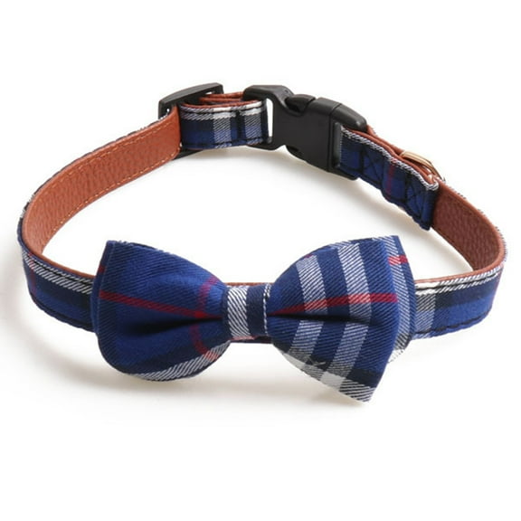 EseeAier 2 Pack/Set Dog Collars with Bow Tie and Bells, Adjustable Cute Dog Bow Ties Collar for