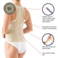 thumbnail image 2 of Neo G Dorsolumbar Support Brace - Back Support For Early Kyphosis, Rounded Shoulders, Posture Correction, Muscular Aches, Lumbar Support - Fully Adjustable - Class 1 Medical Device - X-Large - Tan, 2 of 5