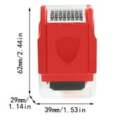 Identity Theft Protection Roller Stamps for Data Barcode ID Privacy,Anti-Theft Security Prevention Confidential Roller Stamp Easy for Guard Personal Information Blockout - Red