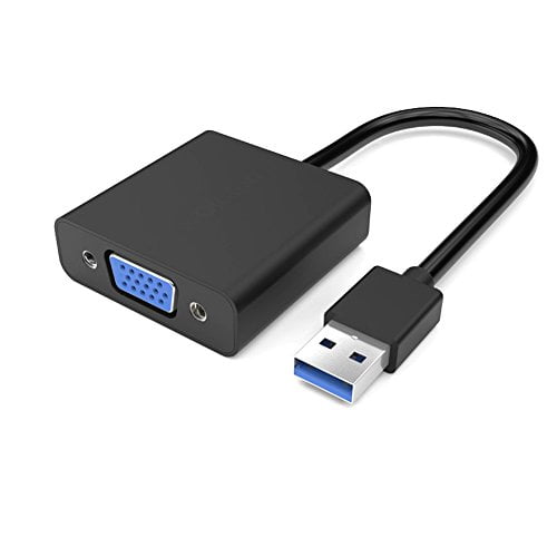 High Speed USB 3.0 to VGA Adapter Converter,Display Port to vga,Support Max Resolution 1080p for Windows 7/8/8.1/10 Desktop Laptop PC Monitor Projector HDTV