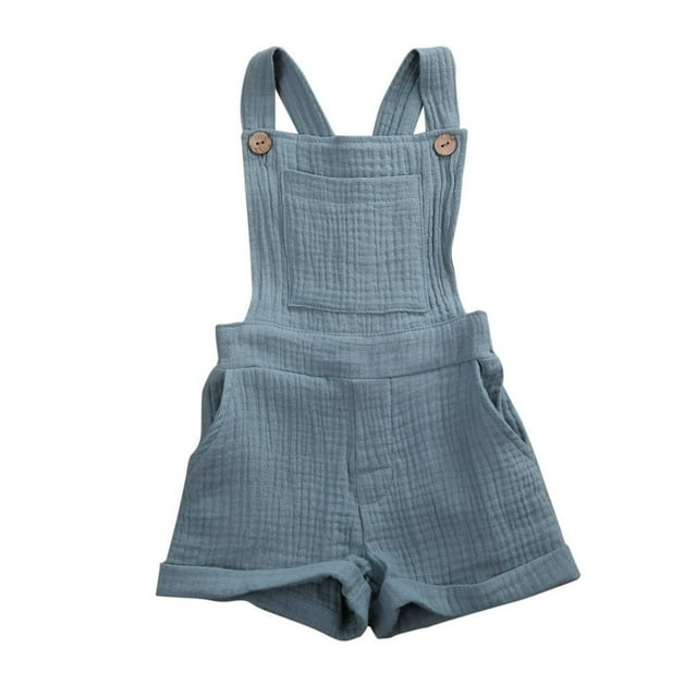 PENGXIANG Unisexe Bébé Cou Carré Romper Pure Couleur Sangle Bodysuit