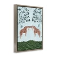 thumbnail image 3 of Stupell Industries Friendship Symmetrical Giraffes Brown Framed Floater Canvas Wall Art design by Susan Henke, 21 x 17, 3 of 9