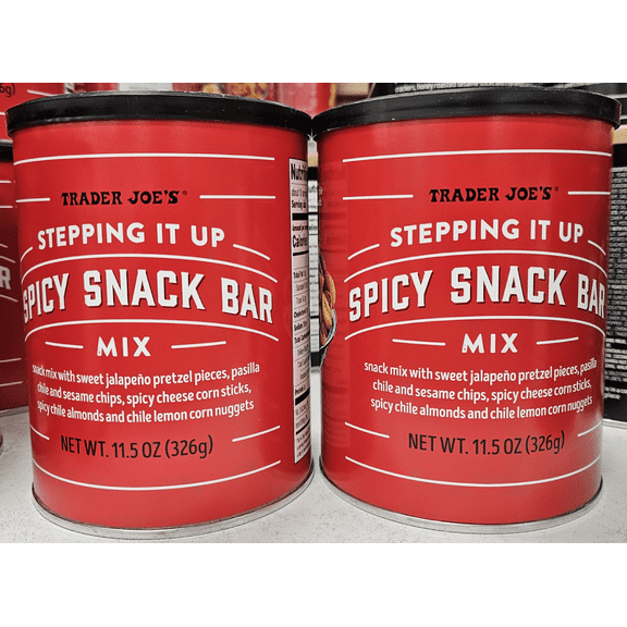 Trader Joe's Stepping it Up Spicy Snack Bar Mix 11.5oz 326g (2 Cans)