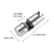 thumbnail image 5 of ¡Descuentos Flash!, Barra de elevación de ducha con hebilla recta sin perforación, asiento de horquilla de ducha, soporte móvil ajustable, accesorio de boquilla de asiento fijo Akmoler, 5 of 7