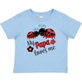 thumbnail image 3 of Inktastic My Papa Loves Me with Cute Ladybugs Boys or Girls Baby T-Shirt, 3 of 5