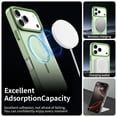 thumbnail image 4 of Magnetic for iPhone 11 Case, Wireless Charging Support, Military Grade Drop Protection, Non-Yellowing Slim Lightweight Shockproof Phone Case Cover for iPhone 11, Green, 4 of 7