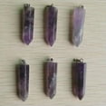 thumbnail image 3 of K-KED Fashion natural amethyst stone pillar charms pendants 12pcs/lot Wholesale, 3 of 4