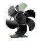 thumbnail image 2 of Ventilador de chimenea Soledad Negro 6 Alimentado Por Calor Silencioso, 2 of 10