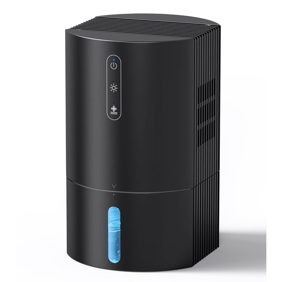 ALROCKET Dehumidifier for Bathroom,35OZ Water Tank with Auto Defrost,320 sq.ft,LED Light,Black