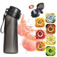 thumbnail image 1 of La mejor opción de regalo! Botella de agua Air , botella de agua con 7 cápsulas de sabor, 650 ml,juego de iniciación de botellas de agua potable con cápsulas de sabor Black, 1 of 3