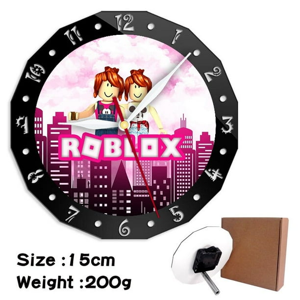 ROBLOX reloj de mesa creativo de animación moderna, mundo Virtual, reloj de pared, decoración Simple, regalo de cumpleaños para niños y niñas