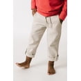 thumbnail image 2 of Hope & Henry Boys' Relaxed Linen Roll-Up Pant, 2 of 3