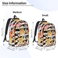 thumbnail image 2 of Saiise Sea Shell Print Laptop Backpack - Adjustable Shoulder Straps, Water-Resistant, Large Capacity, Stylish Design, Unisex for School, Office, Travel-Small, 2 of 5