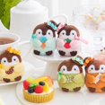 thumbnail image 2 of Series Plush Penguin Doll Pendant Cartoon Cute Ice Cream Strawberry Banana Chocolate Plush Doll Keychain Bag Pendant heqiyong toy, 2 of 2