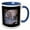Blue/White, variant on 3drose, Cute Sleeping Grey White Siamese Cat Photo, 15oz Mug