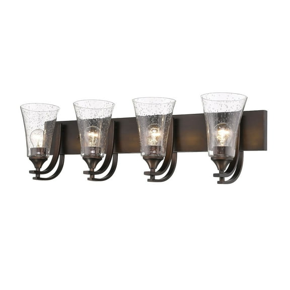 1494-RBZ Millennium Lighting Natalie - 4 Light Bath Vanity-10 Inch Tall and 32 Inch Wide-Rubbed Bronze Finish