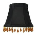 thumbnail image 2 of 3x5x4 Candelabra Stretch with Gold Liner Amber Beads Clip-On Lampshade, 2 of 5