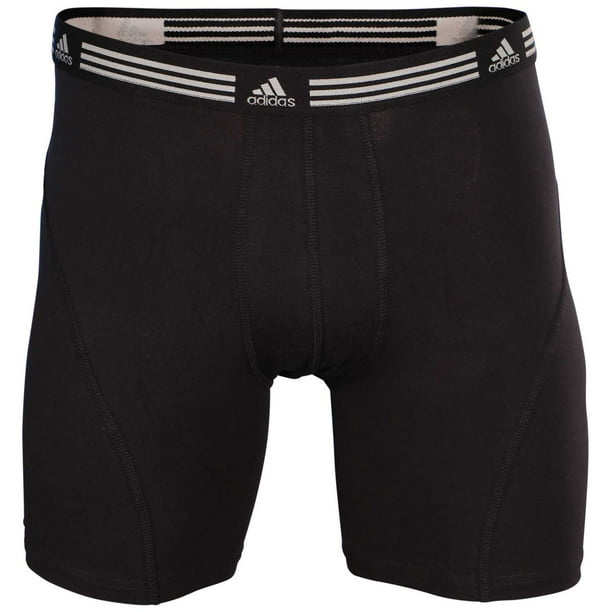 Adidas Men's 2Pk Climalite Athletic Stretch Boxer Brief-Black - Walmart.com