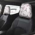 thumbnail image 4 of 2 PCS Car Headrest Cover, flower Tower Soft Car Seat Head Rest Cover Protector Interior Car Accessories Seat Covers for Cars Truck Auto Only Covers, 4 of 8