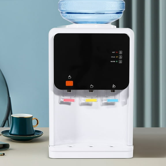 Top Loading Countertop Water Dispenser Hot Cold Water Cooler Drinking Machine 31* 30*48cm