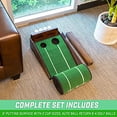 thumbnail image 5 of GoSports Pure Putt Golf 9' Putting Green Ramp - Premium Wood Training Aid for Home & Office Putting Practice, Includes 9' Putting Green and 4 Golf Balls, 5 of 5