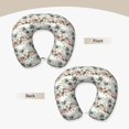 thumbnail image 3 of KLL Flamingo Palm Trees Pattern Memory Foam Cervical Neck Pillow Versatile U-Shaped Pillows for Home/Office/Camping/Travelling/Soft Washable Cover, 3 of 8