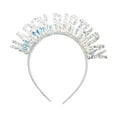 thumbnail image 3 of Diadema de , diadema de , aro para el pelo, broche, Tiara de cumpleaños brillante, corona de cumpleaños para fiesta , argén, 3 of 8