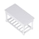 thumbnail image 2 of Mesa de cocina para casa de muñecas 1:12, minimesita de noche blanca de madera, modelo para casa de muñecas en miniatura, 2 of 5