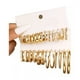thumbnail image 1 of 13pzs,aretes Mujer Oro,de Presión Oro 14k Mujer Arracadas dorado, 1 of 4