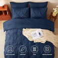thumbnail image 2 of Juego de edredón CozyLux Blue King Size 7 piezas para todas las estaciones, 2 of 7