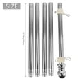 thumbnail image 3 of Flagpole, Stainless Steel Flagpole, Suitable for House Courtyard Garden, Anti-Rust Flag Holder (Silver Pole Only), 3 of 7