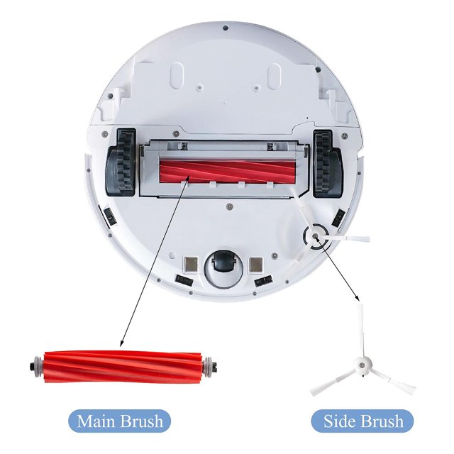 Cepillo principal, cepillo lateral, trapeador para robot aspirador Roborock T8 Afortunado Sencillez